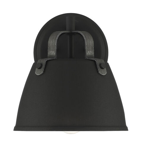 Albany 1 Light 9 inch Black Outdoor Wall Lantern