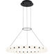 Sean Lavin Orbet LED 30 inch Nightshade Black Chandelier Ceiling Light, Integrated LED