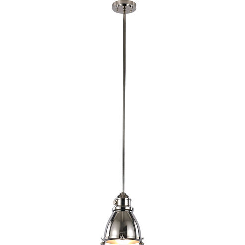 Performance 1 Light 7 inch Polished Nickel Pendant Ceiling Light