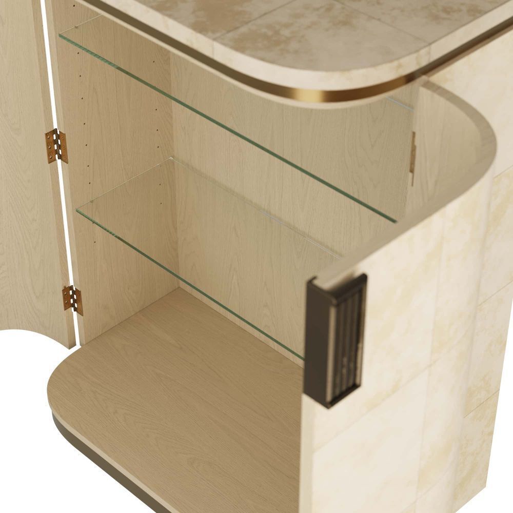 Rucci 35.5 inch Ivory Cocktail Cabinet