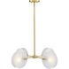 Sky Fall 4 Light 28 inch Brushed Gold Chandelier Ceiling Light