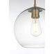 Baxter 1 Light 10 inch Satin Gold Pendant Ceiling Light