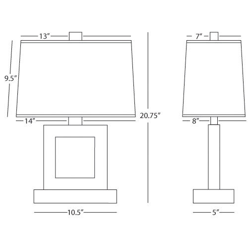 Doughnut 20.75 inch 150 watt Antique Silver Table Lamp Portable Light in Snowflake