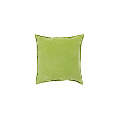 Cotton Velvet 22 X 22 inch Olive Pillow Kit, Square