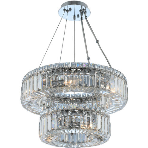 Rondelle 9 Light 18 inch Chrome Pendant Ceiling Light in Firenze