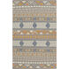 Nomad 63 X 39 inch Taupe, Khaki, Bright Yellow Rug