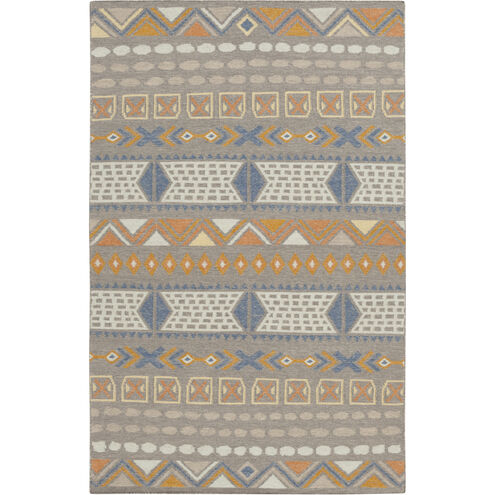 Nomad 63 X 39 inch Taupe, Khaki, Bright Yellow Rug