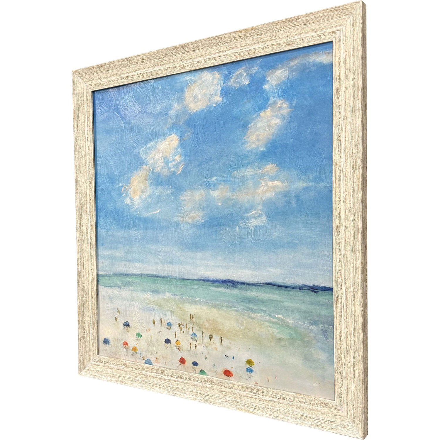 Finding Summer Blue and Turquoise and Orange Framed Art, Propac
