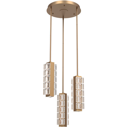 Tessera LED Novel Brass Chandelier Ceiling Light, Multi-Port