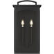 C&M by Chapman & Myers Modesto 2 Light 19.25 inch Textured Black Outdoor Wall Lantern