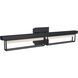 Pane LED 27.75 inch Black Bath Vanity Light Wall Light