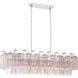 Addis 14 Light 51.75 inch Polished Chrome Linear Chandelier Ceiling Light in Spring