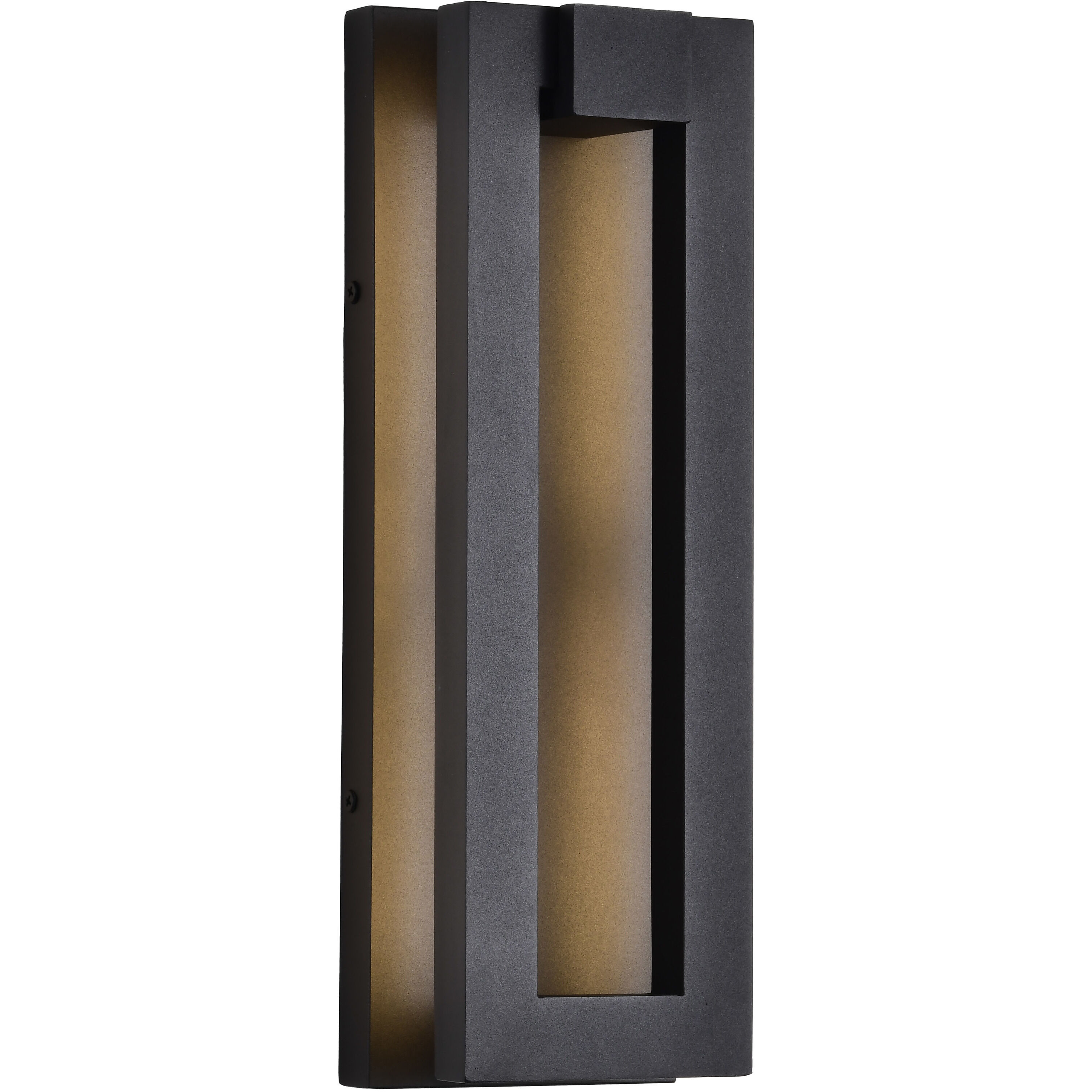 Crew LED 15 inch Sand Black Outdoor Wall Light