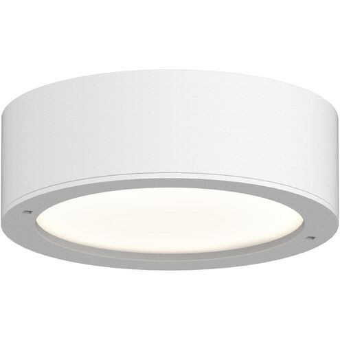 Reals LED 5 inch Textured White Flush Mount Ceiling Light in Plate Lens