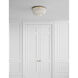AERIN Jacqueline 4 Light 18 inch Hand-Rubbed Antique Brass Flush Mount Ceiling Light in White Acrylic