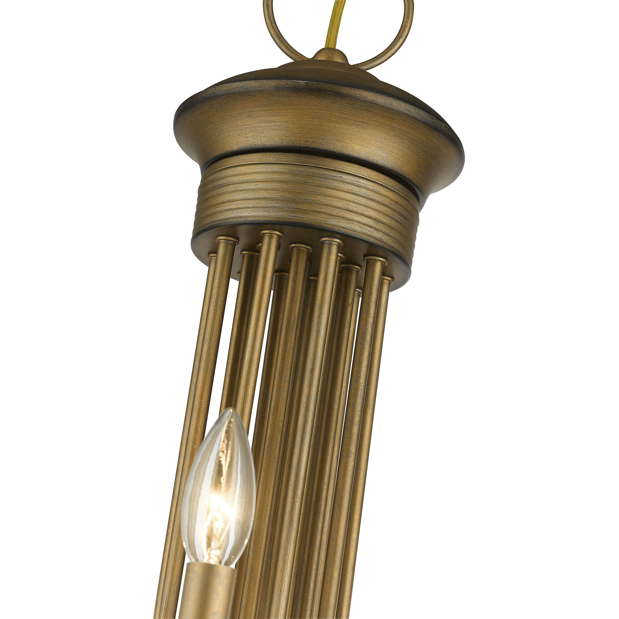 Estate 21 Light 42 inch Antique Gold Leaf Chandelier Ceiling Light, Extra Large