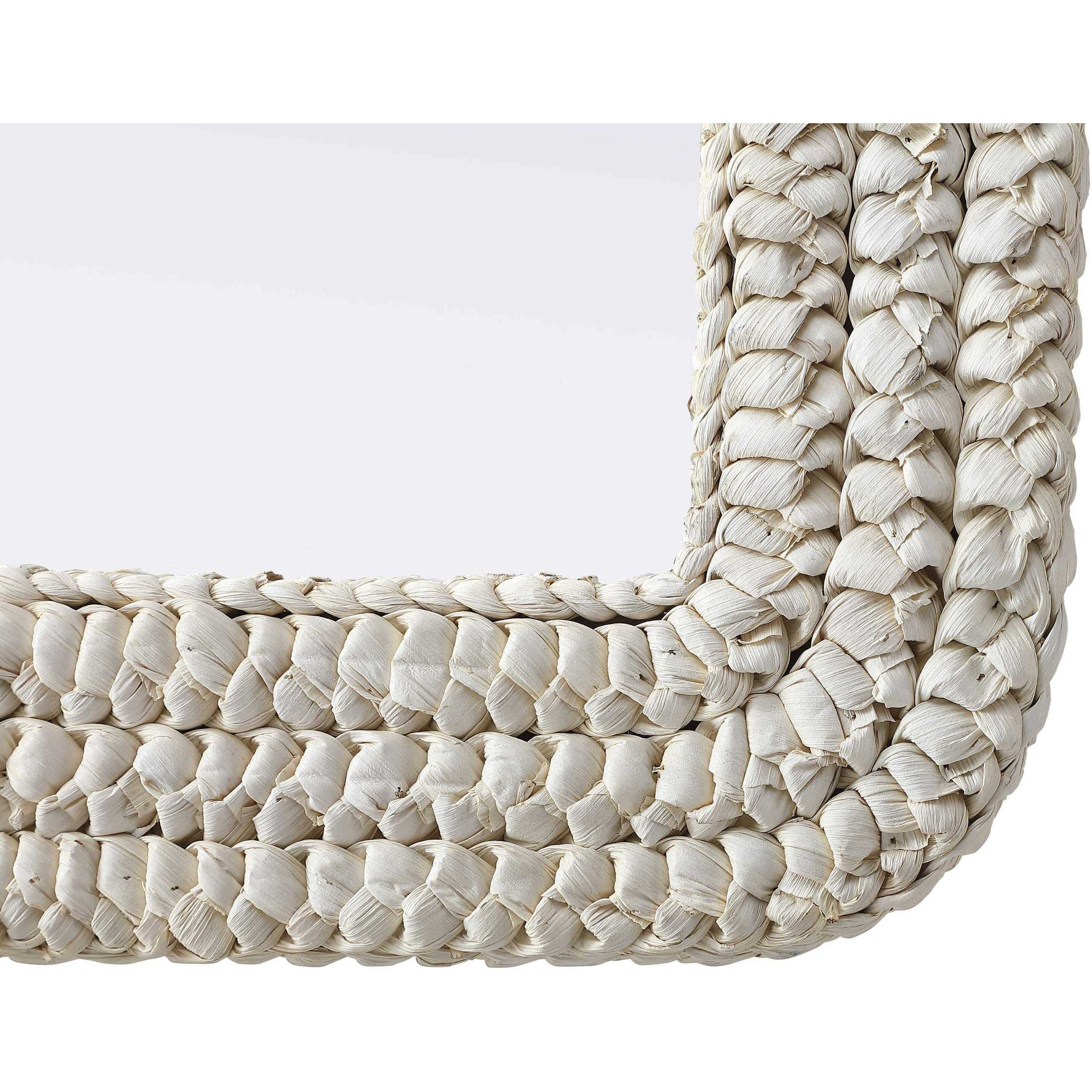 Marlowe 36 X 30 inch Linen White Mirror