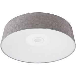Cermack St. LED 16 inch Grey Linen Flush Mount Ceiling Light