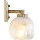 Elliott 2 Light 15.25 inch Brushed Champagne Bronze Vanity Light Wall Light in Alabaster