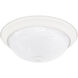 Elijah 3 Light 15 inch Matte White Flush Mount Ceiling Light