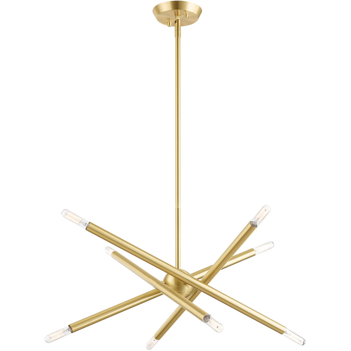 Soho 8 Light 20 inch Satin Brass Chandelier Ceiling Light