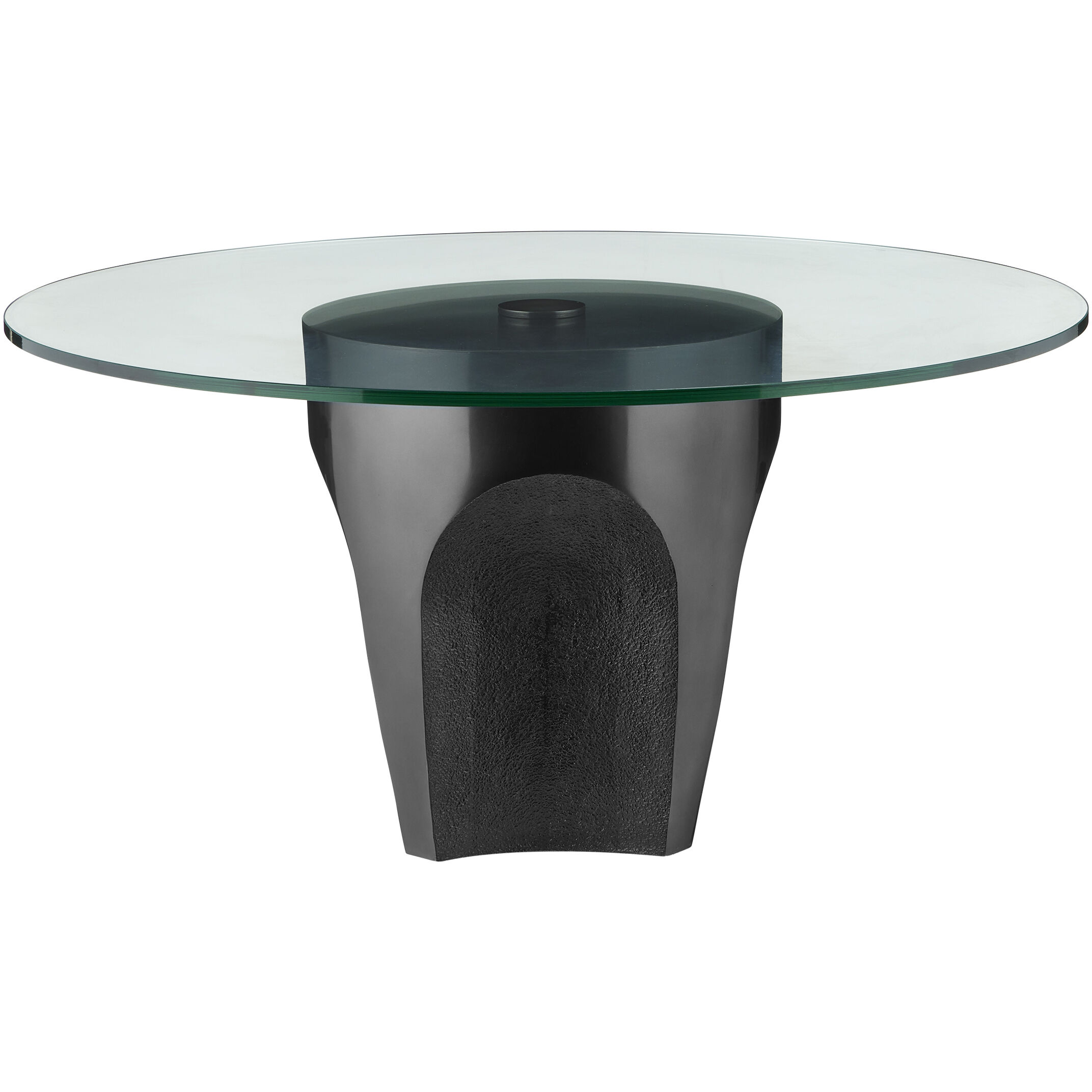 Lemy 36 inch Black/Clear Cocktail Table