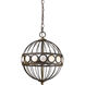 Aria 3 Light 12 inch Oil Rubbed Bronze Pendant Ceiling Light