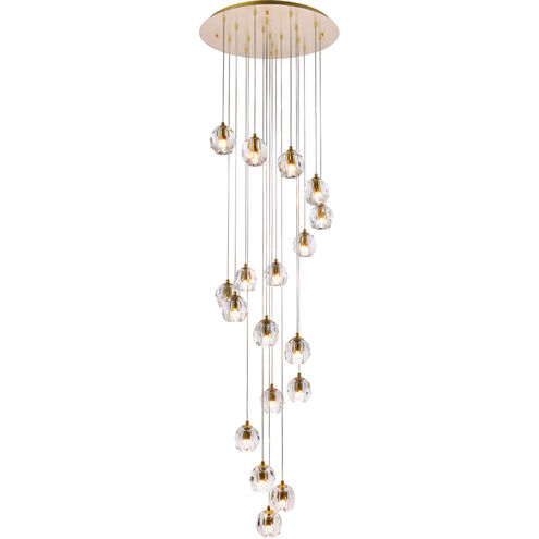 Eren 18 Light 19.7 inch Gold Pendant Ceiling Light