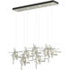 Tura 7 Light 53.6 inch Sterling Pendant Ceiling Light, Standard Pipe