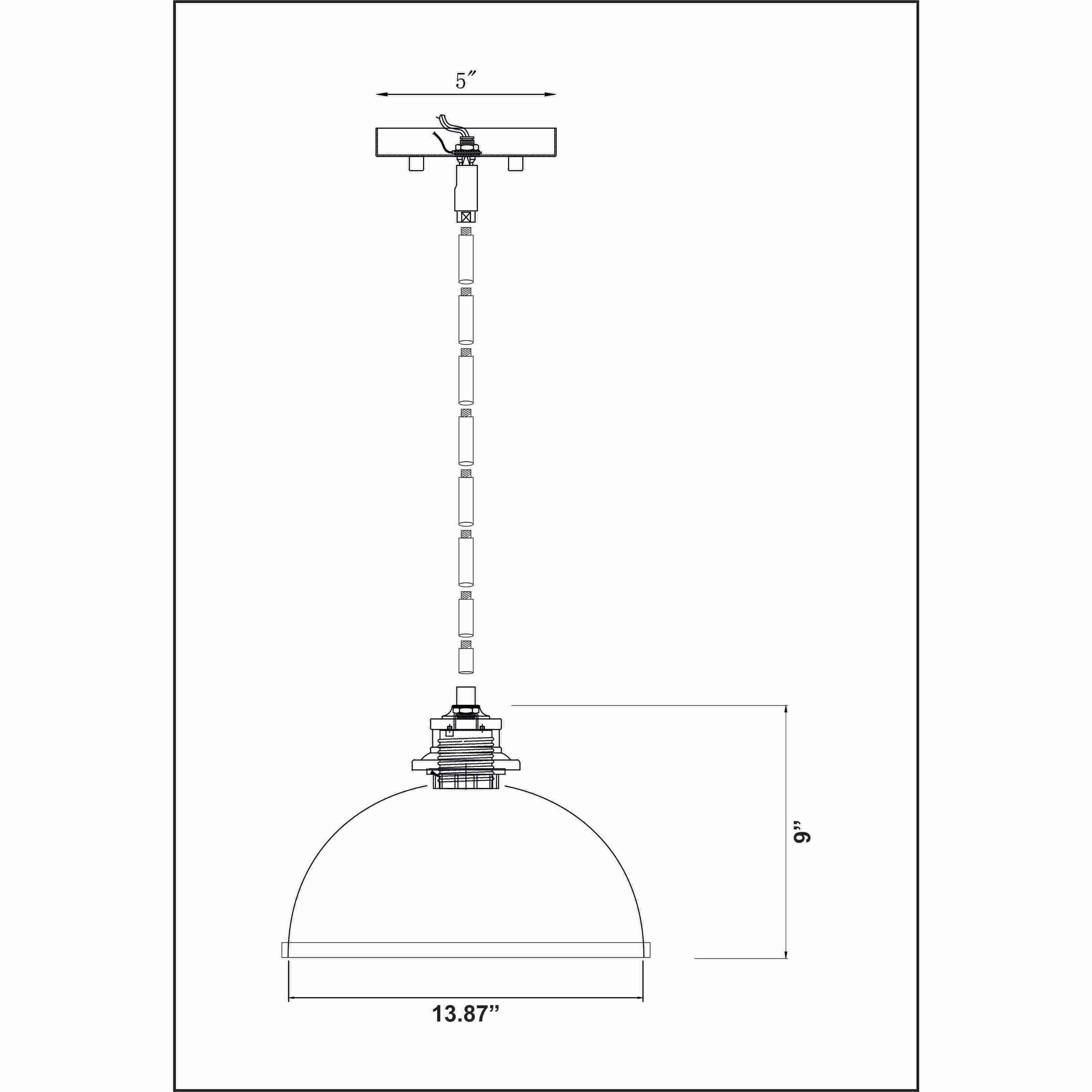 Landry 1 Light 14 inch Matte White and Rubbed Brass Pendant Ceiling Light
