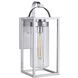Neo 1 Light 20 inch Satin Aluminum Outdoor Wall Lantern