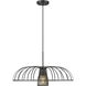Valencia 1 Light 24 inch Matte Black Pendant Ceiling Light