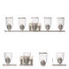 Lawrenceville 5 Light 35.5 inch Brushed Nickel Bath Vanity Wall Light
