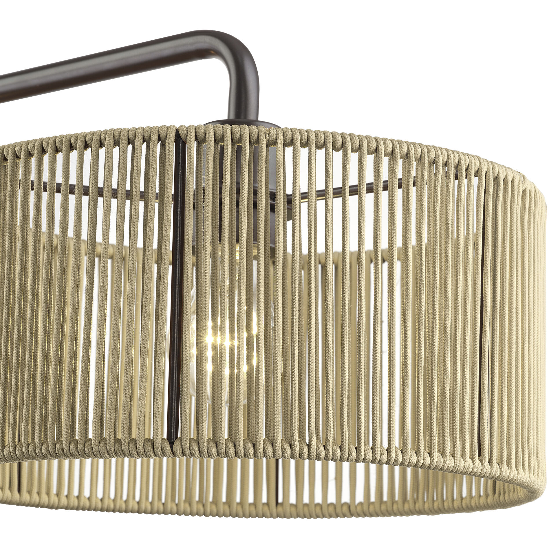Goldiemesh 3 Light 46 inch English Bronze Linear Chandelier Ceiling Light, Extra Large