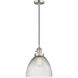 Franklin Restoration Seneca Falls 1 Light 9.5 inch Brushed Satin Nickel Mini Pendant Ceiling Light in Incandescent