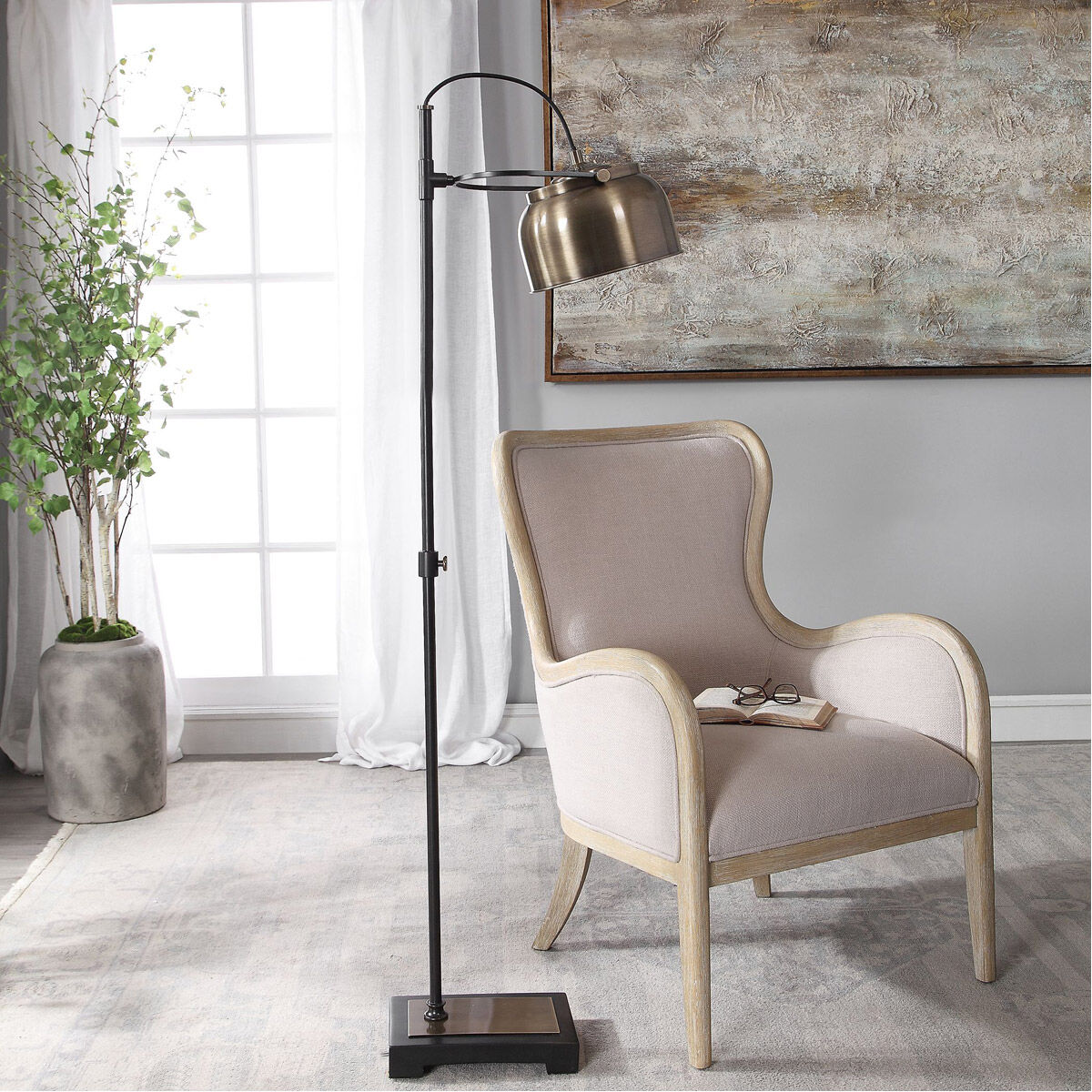 Bessemer 62 inch 60 watt Floor Lamp Portable Light
