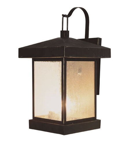 Santa Cruz 3 Light 18 inch Weathered Bronze Outdoor Wall Lantern