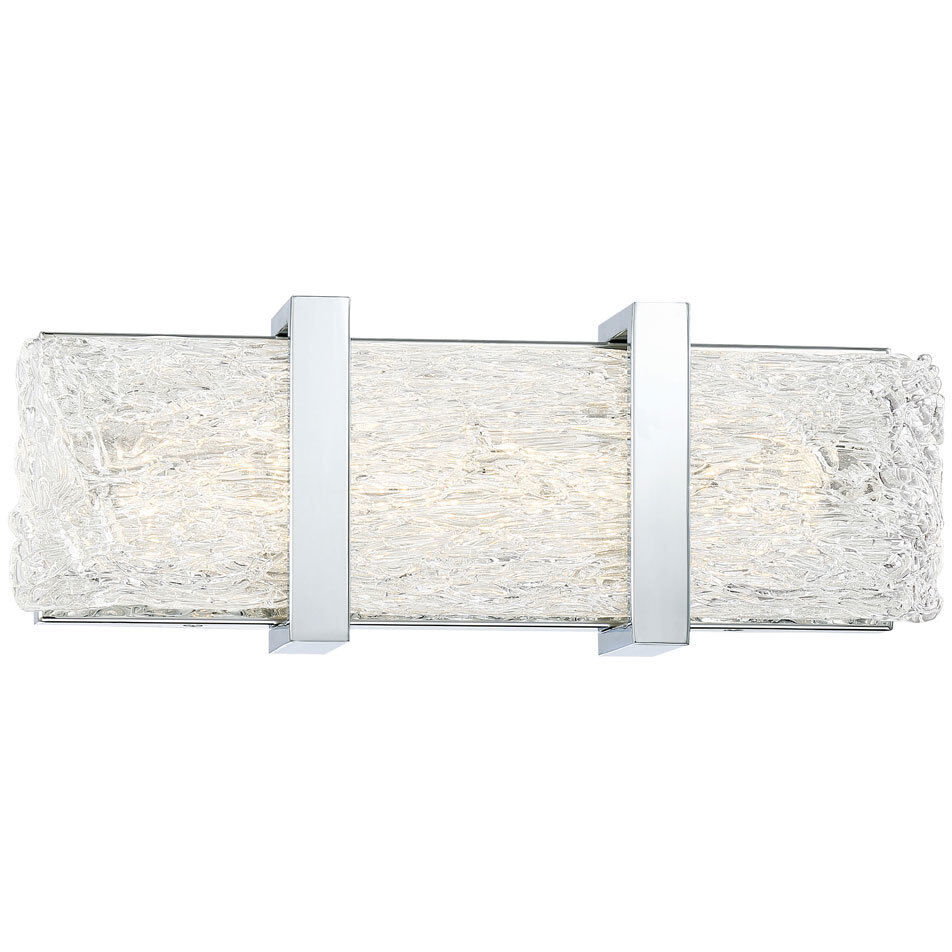 Forest Ice II LED 15 inch Chrome Bath Light Wall Light