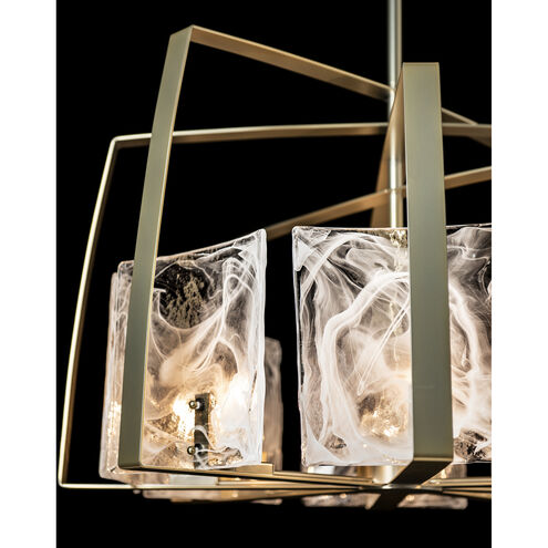 Arc 8 Light 34.4 inch Modern Brass Dining Pendant Ceiling Light