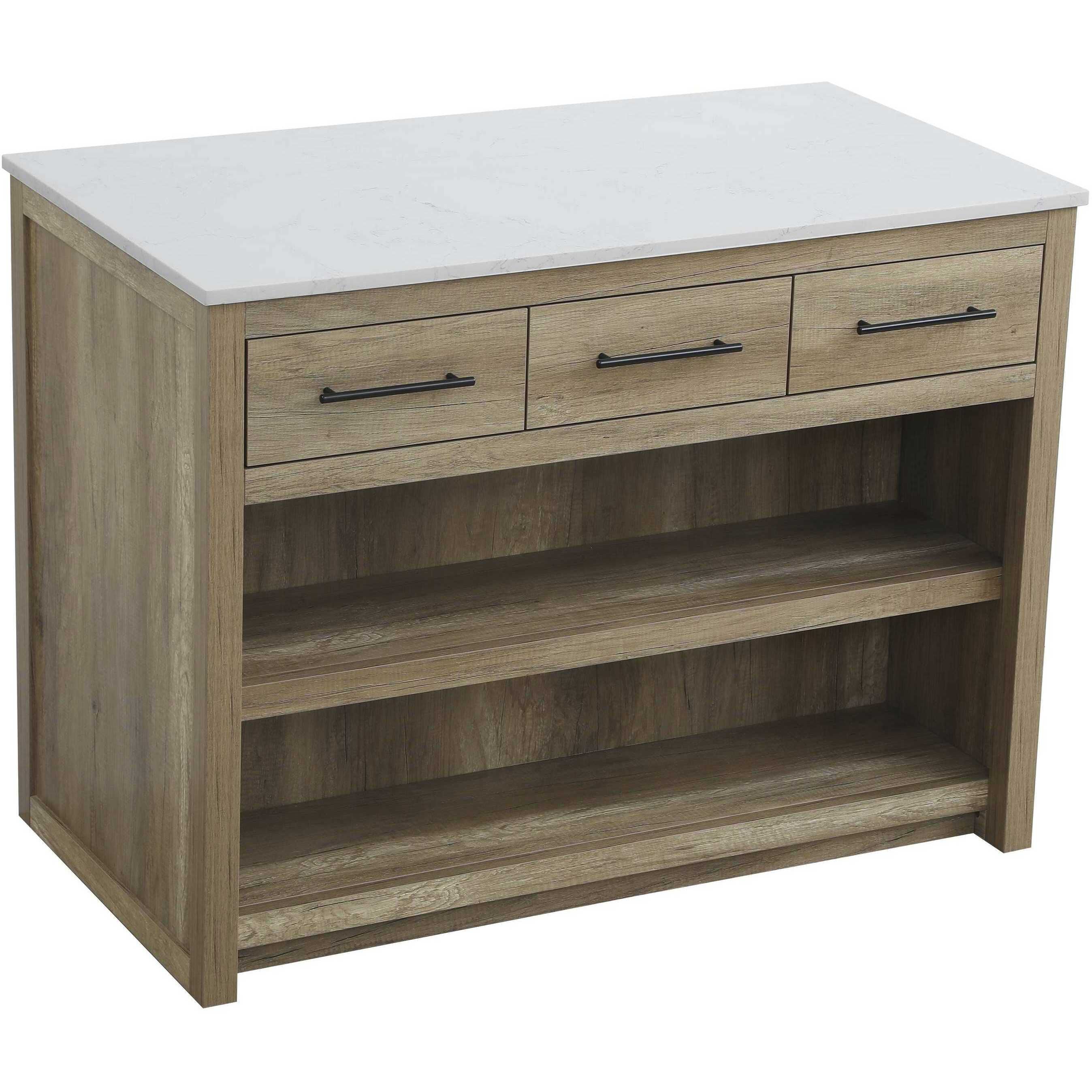 Porter Natural Oak Kitchen Island