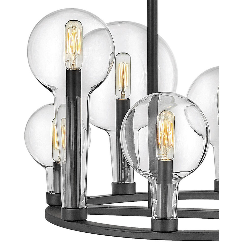 Alchemy 8 Light 24.25 inch Black Indoor Chandelier Ceiling Light