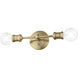 Lansdale 2 Light 5 inch Antique Brass Vanity Sconce Wall Light