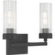 Lida Vanity Light Wall Light in Matte Black