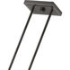 Clarion 3 Light 30 inch Black Chrome Linear Chandelier Ceiling Light