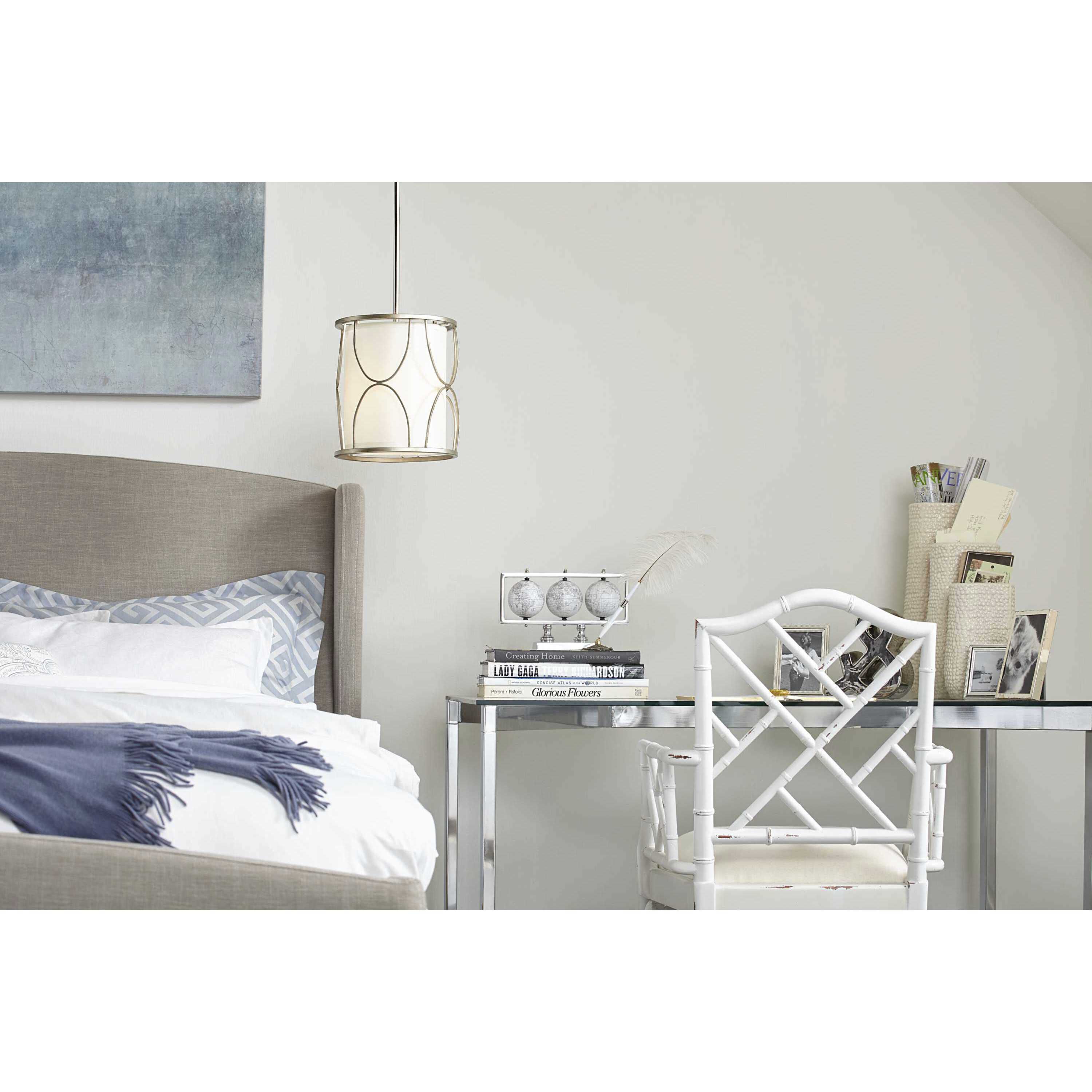 Landree 1 Light 10 inch Silver Ridge Mini-Pendant Ceiling Light