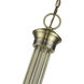 Estate 12 Light 36 inch Antique Brass 2-Tier Chandelier Ceiling Light