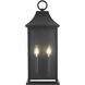 Shepard 2 Light 20.5 inch Black Outdoor Wall Sconce