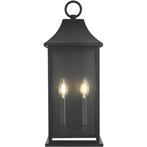 Shepard 2 Light 20.5 inch Black Outdoor Wall Sconce