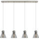 Newton Cone 4 Light 51.75 inch Island Light