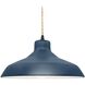 Radiance LED 15.5 inch Midnight Sky and Matte Black Pendant Ceiling Light